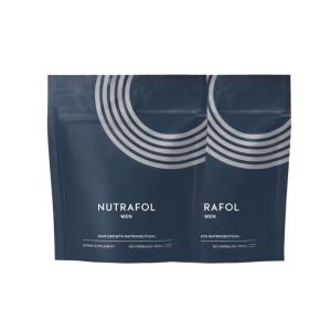 imageNutrafol Mens Hair Growth Supplements Clinically Tested for Visibly Thicker Hair and Scalp Coverage Dermatologist Recommended  2 Month Supply 2 Refill Pouches