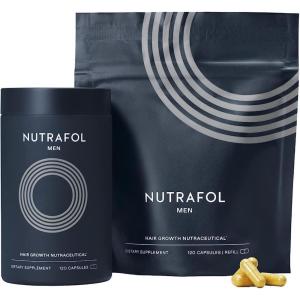 imageNutrafol Mens Hair Growth Supplements Clinically Tested for Visibly Thicker Hair and Scalp Coverage Dermatologist Recommended  2 Month Supply Pack of 2