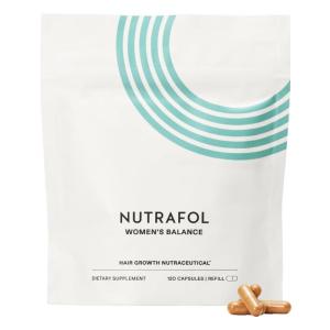 imageNutrafol Womens Balance Hair Growth Supplements Ages 45 and Up Clinically Proven for Visibly Thicker Hair and Scalp Coverage in 36 Months Dermatologist Recommended  1 Month Supply Refill Pouch