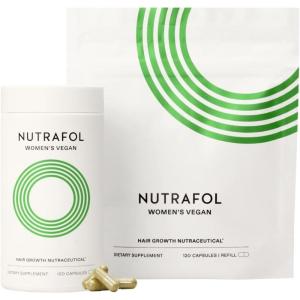 imageNutrafol Womens Hair Growth Supplements for Women 1844 Years Old Clinically Tested for Visibly Thicker Stronger Hair 100 Vegan Ingredients Dermatologist Recommended  2 Month Supply