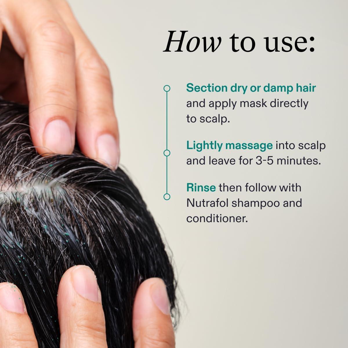 imageNutrafol Exfoliating Scalp Mask Eliminates Product Buildup and Oil for Healthier Hair and Scalp Physicianformulated for Thinning Hair Color and Extension Safe  4 Fl Oz Bottle