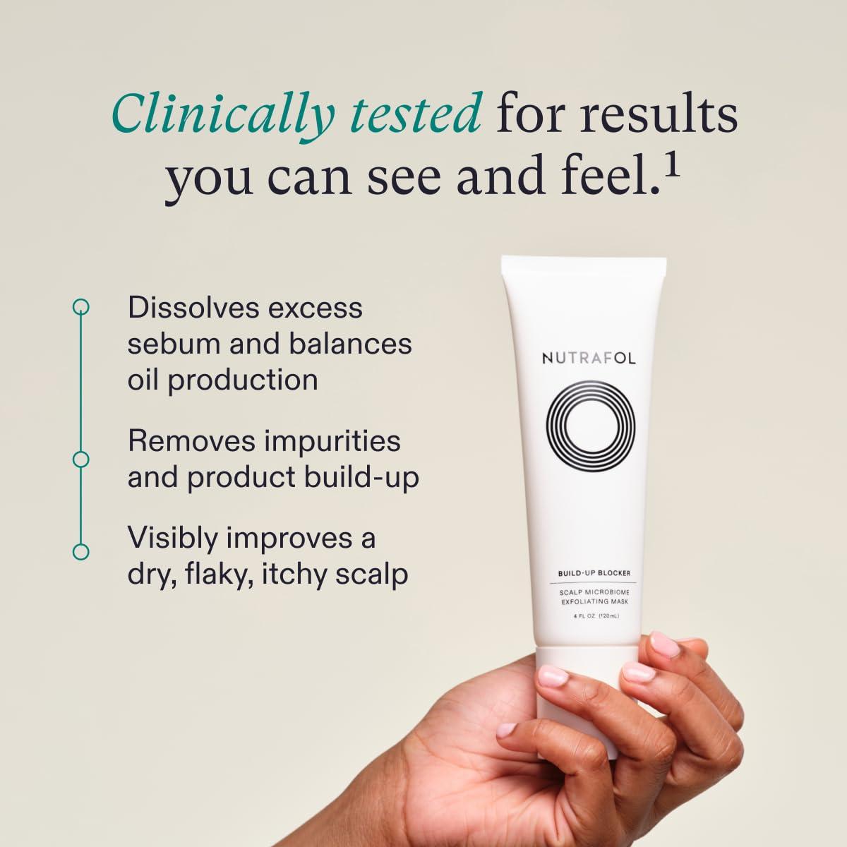 imageNutrafol Exfoliating Scalp Mask Eliminates Product Buildup and Oil for Healthier Hair and Scalp Physicianformulated for Thinning Hair Color and Extension Safe  4 Fl Oz Bottle