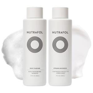 imageNutrafol Shampoo and Conditioner Cleanse and Protect Hair and Scalp Improves Hair Volume Strength and Texture Physicianformulated for Thinning Hair Color Safe  81 Fl Oz Bottle